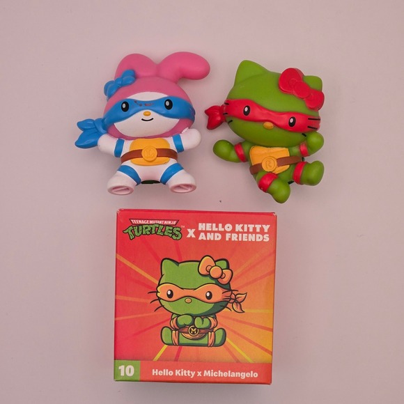 Sanrio Other - Sanrio McDonald's TMNT My Melody Hello Kitty Set of 2 Figures